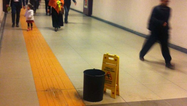 Metro'da kovalı önlem Metro'da kovalı önlem