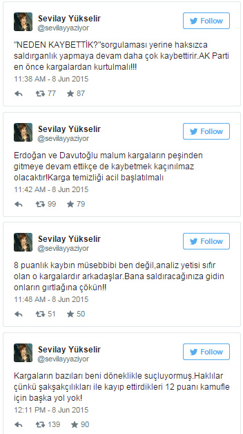 Sevilay Yükselir'den ağır sözler! Sevilay Yükselir'den ağır sözler!