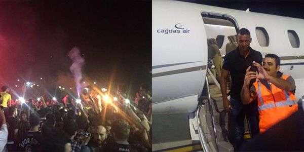 F.Bahçe'nin yıldızı Nani İstanbul'a indi F.Bahçe'nin yıldızı Nani İstanbul'a indi