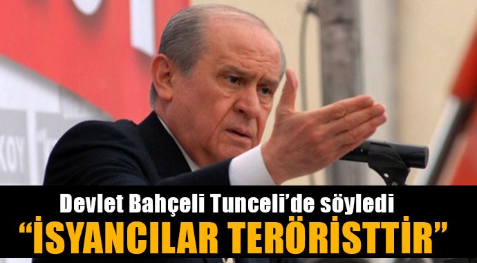 Bahçeli Tunceli'den ayrıldı Bahçeli Tunceli'den ayrıldı