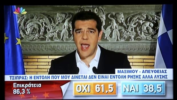 Yunanistan 'hayır' dedi, halk sokakta Yunanistan 'hayır' dedi, halk sokakta