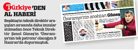 Ve patron Şenol Güneş Ve patron Şenol Güneş