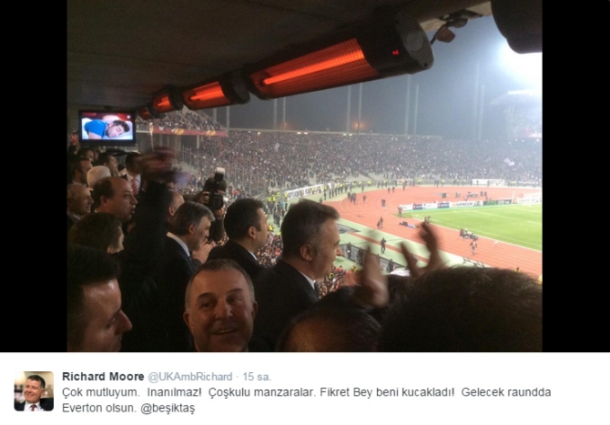 İngiliz büyükelçi Beşiktaşlı çıktı İngiliz büyükelçi Beşiktaşlı çıktı