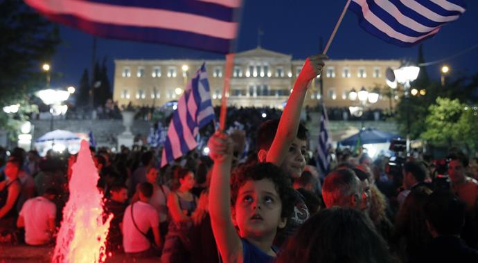 Yunanistan 'hayır' dedi, halk sokakta Yunanistan 'hayır' dedi, halk sokakta