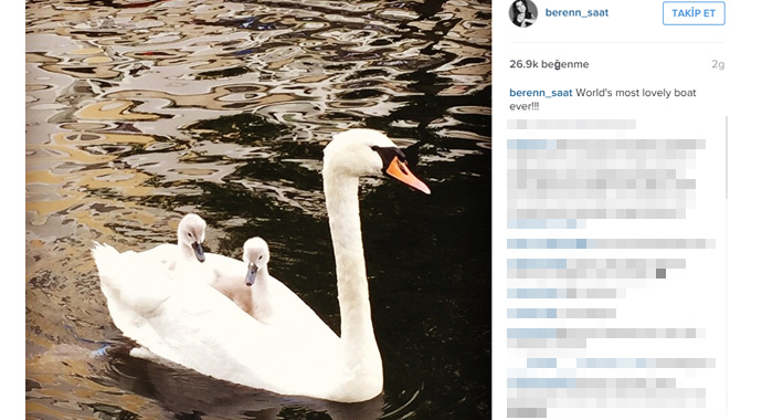 Beren Saat'in paylaştığı fotoğraf olay oldu Beren Saat'in paylaştığı fotoğraf olay oldu