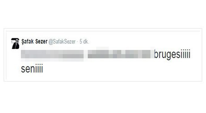 Şafak Sezer'den Brugge için şaşırtan tepki Şafak Sezer'den Brugge için şaşırtan tepki