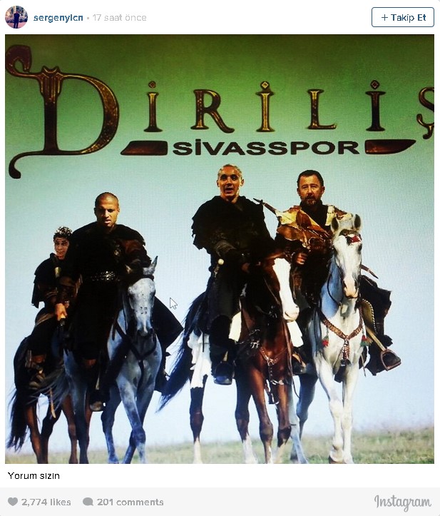 Sergen Yalçın'dan Galatasaray'a fotoğraflı gönderme! Sergen Yalçın'dan Galatasaray'a fotoğraflı gönderme!