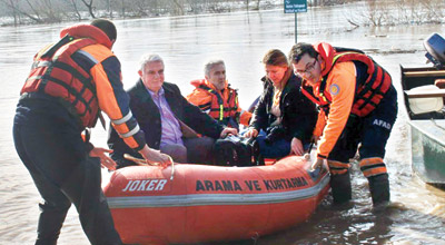 Edirne'de yine aynı felaket! Edirne'de yine aynı felaket!