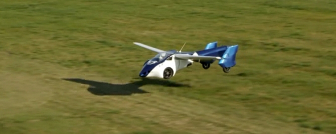 İşte uçan otomobil İşte uçan otomobil