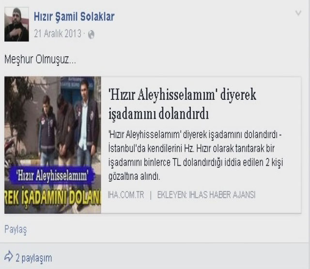 Çakma 'Hızır'lara 4'er yıl Çakma 'Hızır'lara 4'er yıl