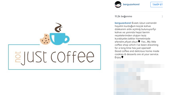 Bergüzar Korel dükkanını açtı Bergüzar Korel dükkanını açtı