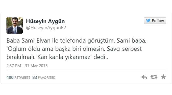 Berkin Elvan'ın babasından açıklama Berkin Elvan'ın babasından açıklama