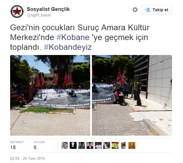 Suruç'ta patlama öncesi bu fotoğraf yayınlandı! Suruç'ta patlama öncesi bu fotoğraf yayınlandı!