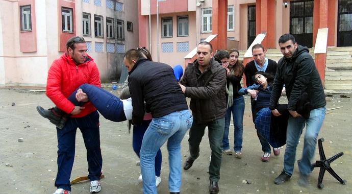 Van'da güvenlik kamerası gerginliği Van'da güvenlik kamerası gerginliği