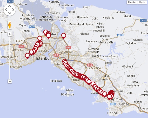 500T hattının güzergahı değişti 500T hattının güzergahı değişti