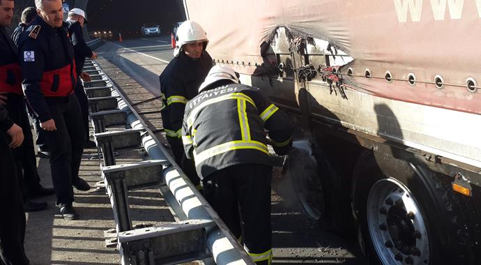 Tünelde tehlikeli yangın Tünelde tehlikeli yangın