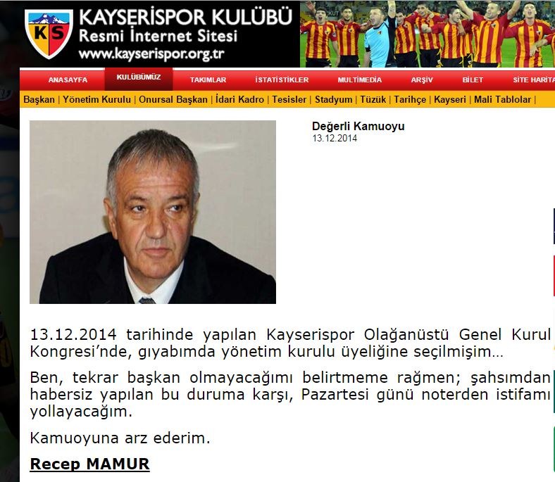 Gıyabında başkan seçildi, istifa etti Gıyabında başkan seçildi, istifa etti