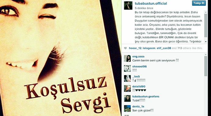 Tuba Büyüküstün için kitap yazdı Tuba Büyüküstün için kitap yazdı