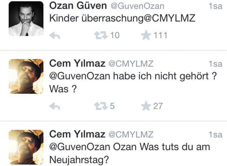 Cem Yılmaz'dan Almanca tweetler Cem Yılmaz'dan Almanca tweetler