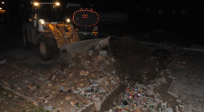 PKK'nın Cizre'de açtığı hendekler kapatıldı PKK'nın Cizre'de açtığı hendekler kapatıldı