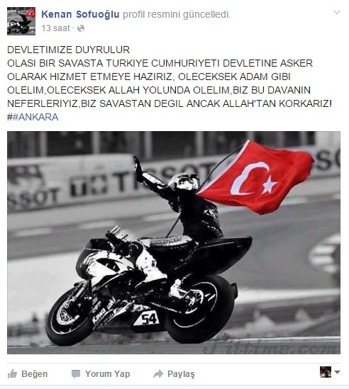 Kenan Sofuoglu Hepimiz Asker Olmak Icin Dogduk Guncel Haber Dogru Haber Ailenizin Haber Sitesi Www Pusulatr Com