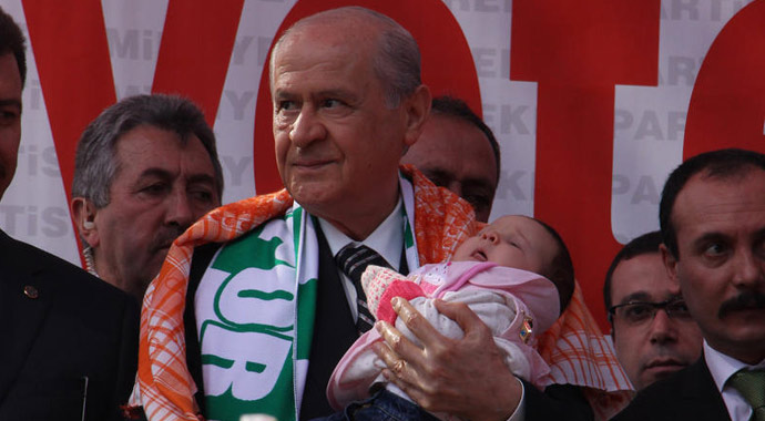 MHP mitinginde ilginç an! MHP mitinginde ilginç an!