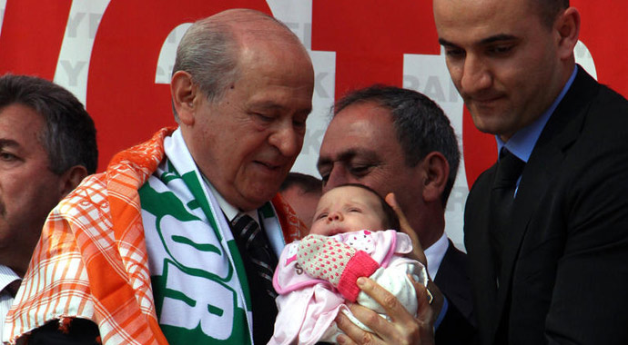 MHP mitinginde ilginç an! MHP mitinginde ilginç an!