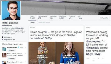 Twitter'ın tasarımı Facebook'a benzeyecek Twitter'ın tasarımı Facebook'a benzeyecek