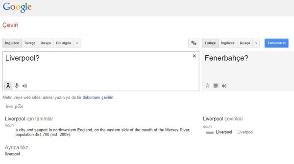 Google'dan Fenerbahçe'yi şok eden hata