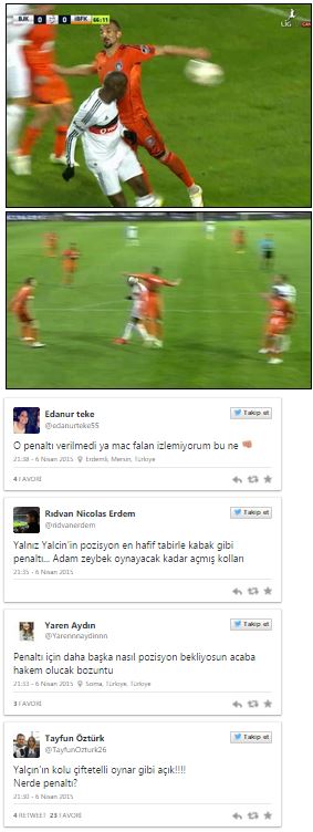 Beşiktaşlılar penaltı pozisyonuna çıldırdı 'Çiftetelli oynar gibi..'