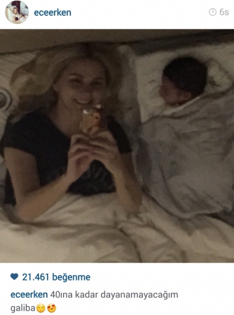 Ece Erken daha fazla dayanamadı ve oğlunun fotoğrafını paylaştı Ece Erken daha fazla dayanamadı ve oğlunun fotoğrafını paylaştı