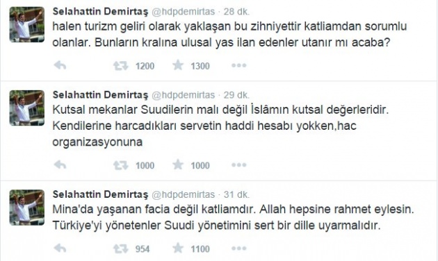 Demirtaş'tan skandal açıklama Demirtaş'tan skandal açıklama