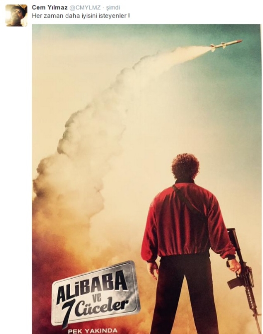 Cem Yılmaz yeni filminin afişini Twitter'dan paylaştı Cem Yılmaz yeni filminin afişini Twitter'dan paylaştı