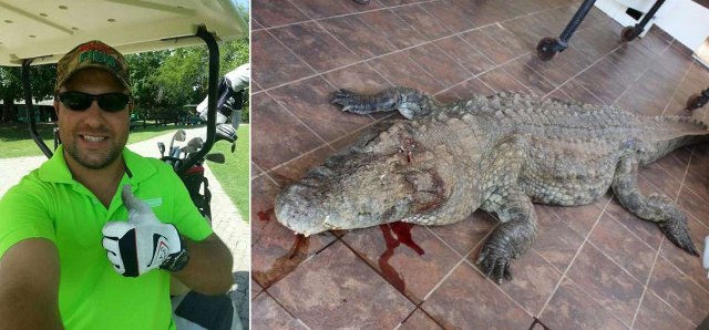 Timsah golfçüyü yedi Timsah golfçüyü yedi