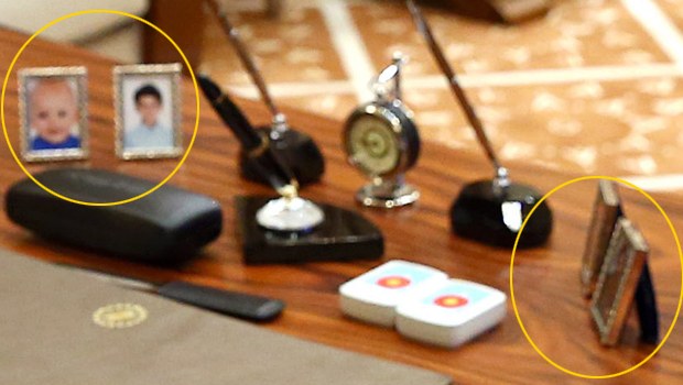 Erdoğan'ın masasında dikkat çeken ayrıntı