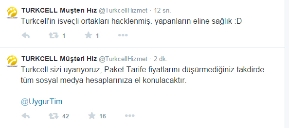 Turkcell Müşteri Hizmetleri Twitter hesabı bakın neden hacklendi!