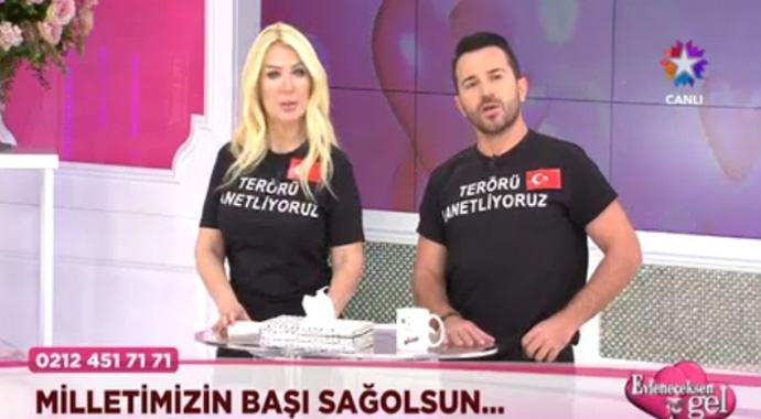 Seda Sayan ve Uğur Arslan programı böyle sundu Seda Sayan ve Uğur Arslan programı böyle sundu