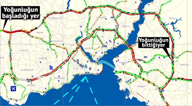 Köprü trafiğini felç eden kaza Köprü trafiğini felç eden kaza