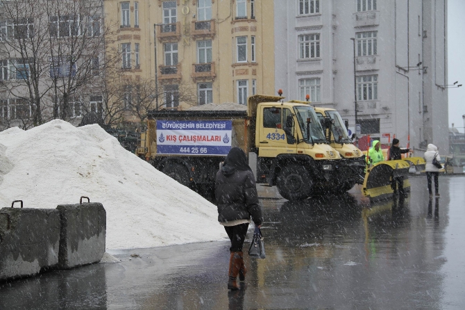 İstanbul'dan kar devam ediyor (Son durum) İstanbul'dan kar devam ediyor (Son durum)