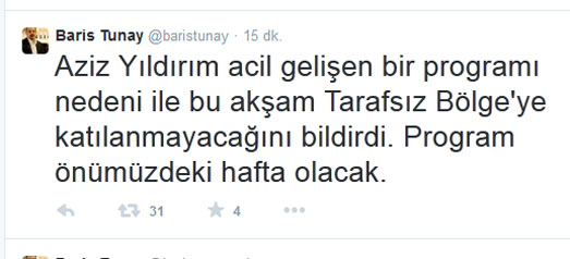 Aziz Yıldırım programı haftaya ertelendi Aziz Yıldırım programı haftaya ertelendi