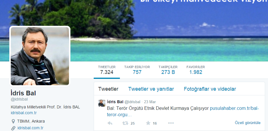 İdris Bal'ın istifa etttikten sonra ilk işi bakın ne oldu? İdris Bal'ın istifa etttikten sonra ilk işi bakın ne oldu?