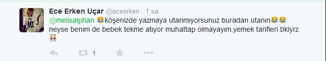 Ece Erken'den Melis Alphan'a cevap Ece Erken'den Melis Alphan'a cevap