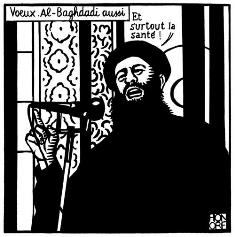 Charlie Hebdo'dan IŞİD lideri Bağdadi karikatürü Charlie Hebdo'dan IŞİD lideri Bağdadi karikatürü