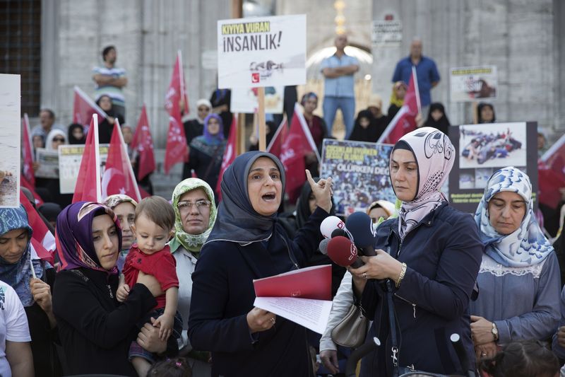 Saadet Partisi'nden Aylan Kurdi eylemi