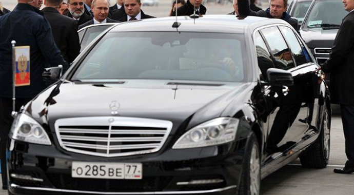 Putin, kendi limuzinini getirdi