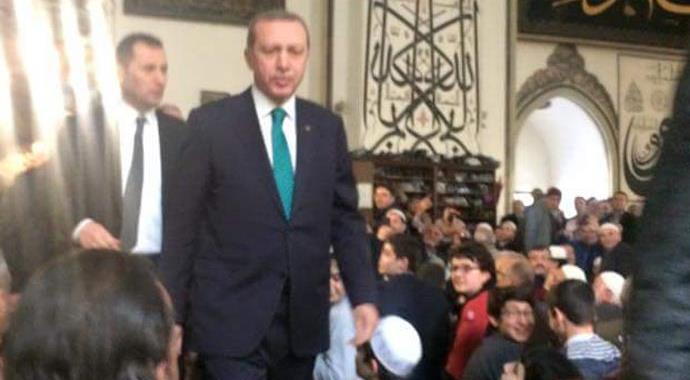 Ulu Cami'de Erdoğan izdihamı! Ulu Cami'de Erdoğan izdihamı!