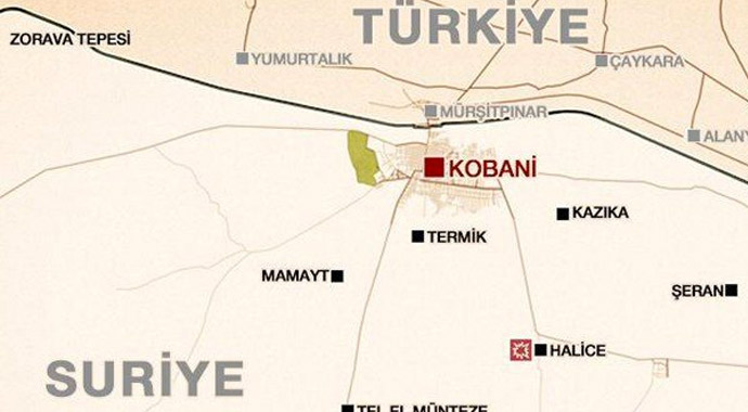 Terör örgütü IŞİD, Ayn al-Arab'a sızdı