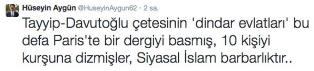 Hüseyin Aygün'den çirkin tweet Hüseyin Aygün'den çirkin tweet