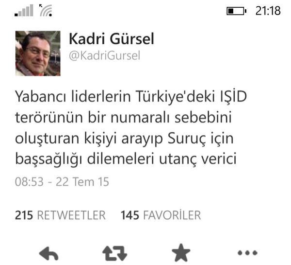Milliyet, Suruç katliamı sonrası o yazarın işine son verdi