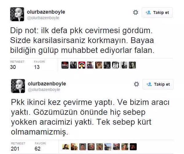 PKK'lılar HDP'ye oy veren avukatın aracını yaktı